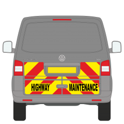 VW Transporter 2009 on Tailgate Half Height Magnetics (VTRA009)